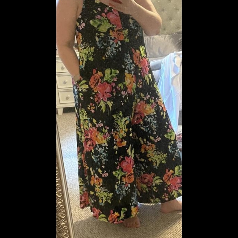 ๐๏ธ๐บFLORAL CULOTTE JUMPSUIT - SUPER SOFT - NEON ๐บ - Picture 9 of 10
